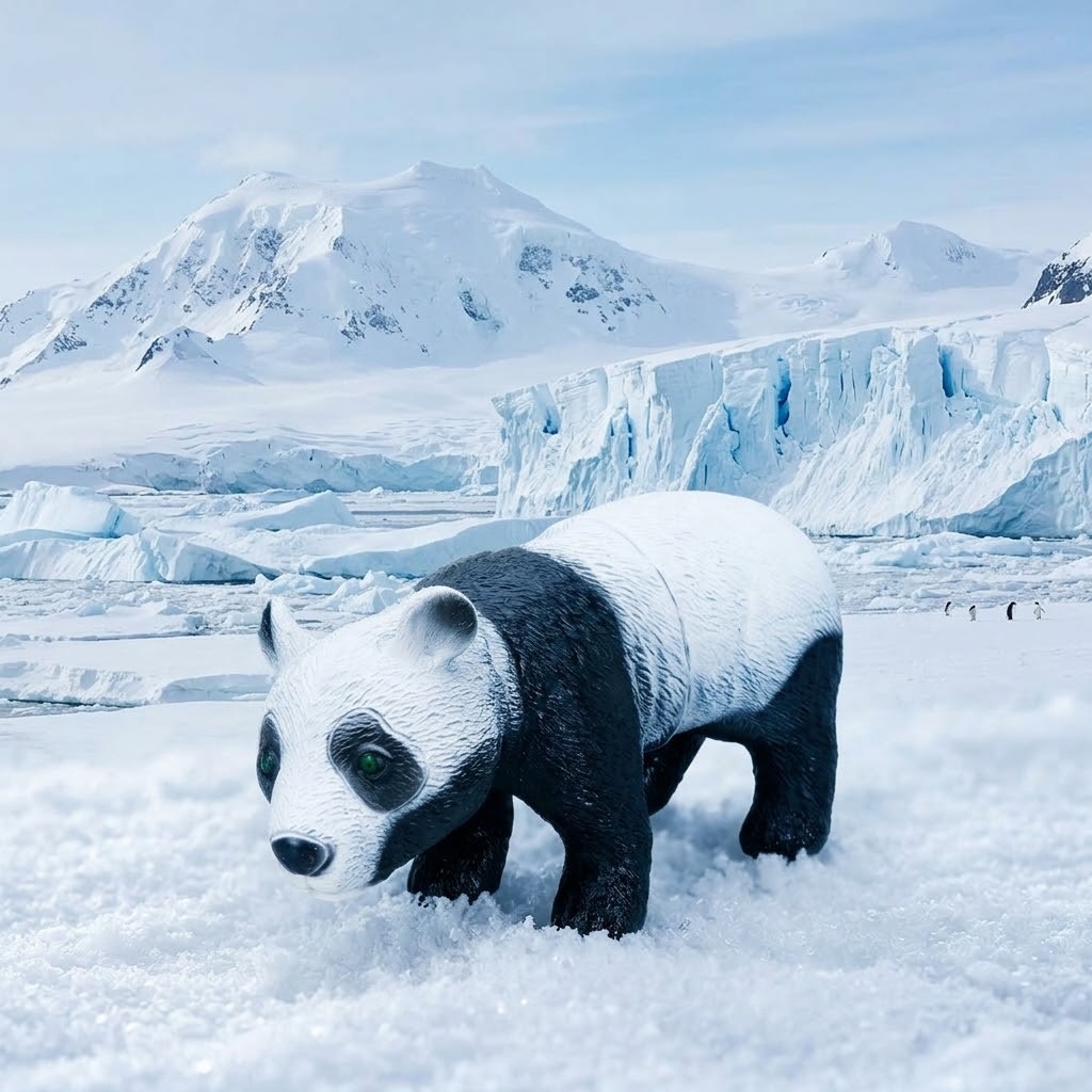 Yumuşak Soft Sesli Vahşi Hayvanlar Dünyası 27 cm - Panda