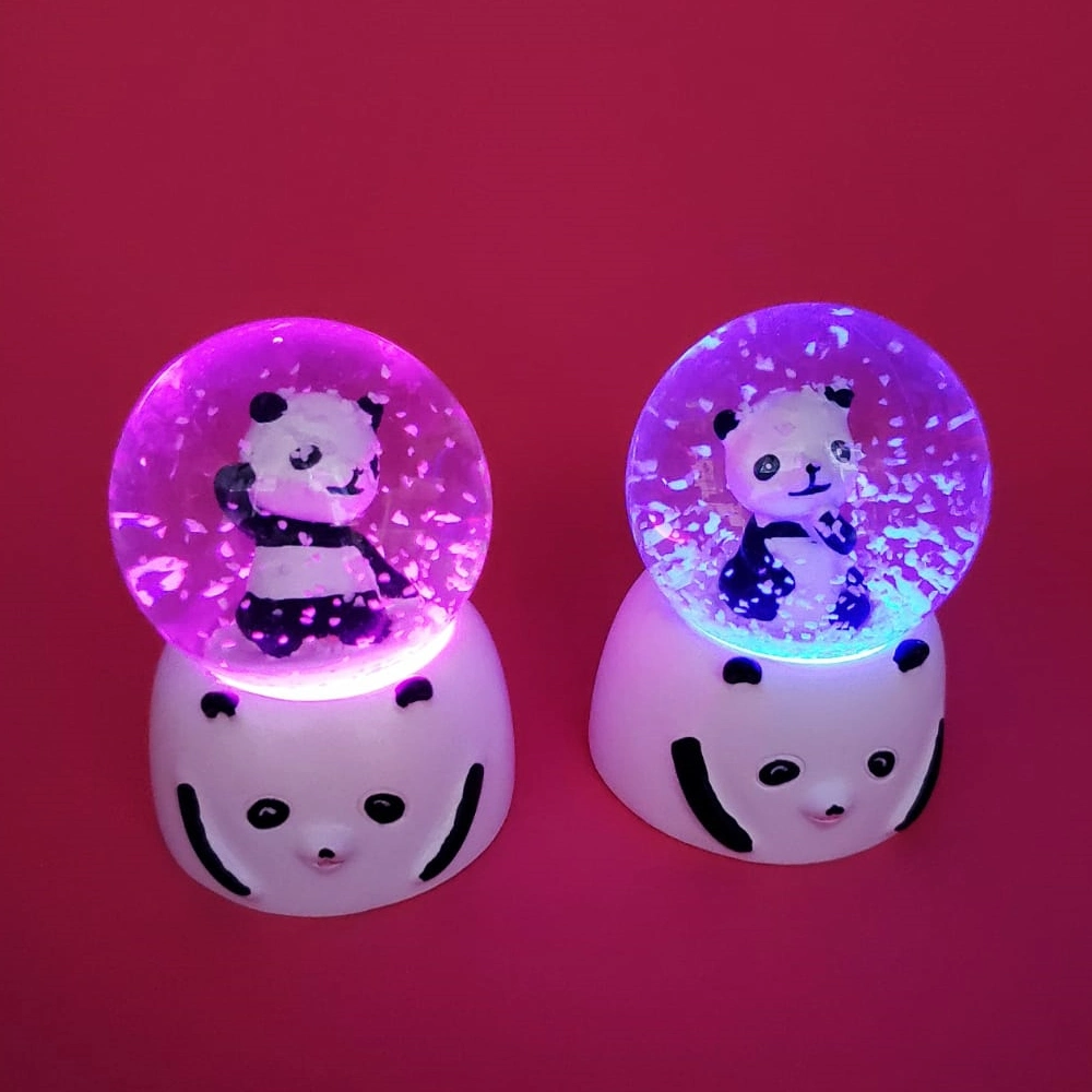 Işıklı Panda Kar Küresi 7x4 cm Dekoratif