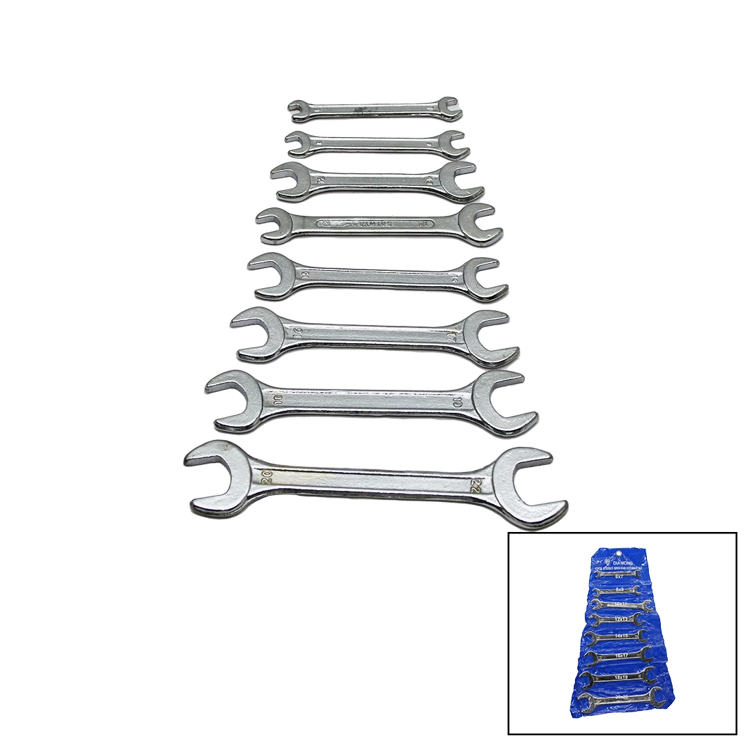 Ağzı Açık Anahtar Takımı 6-22mm 8 Parça Set