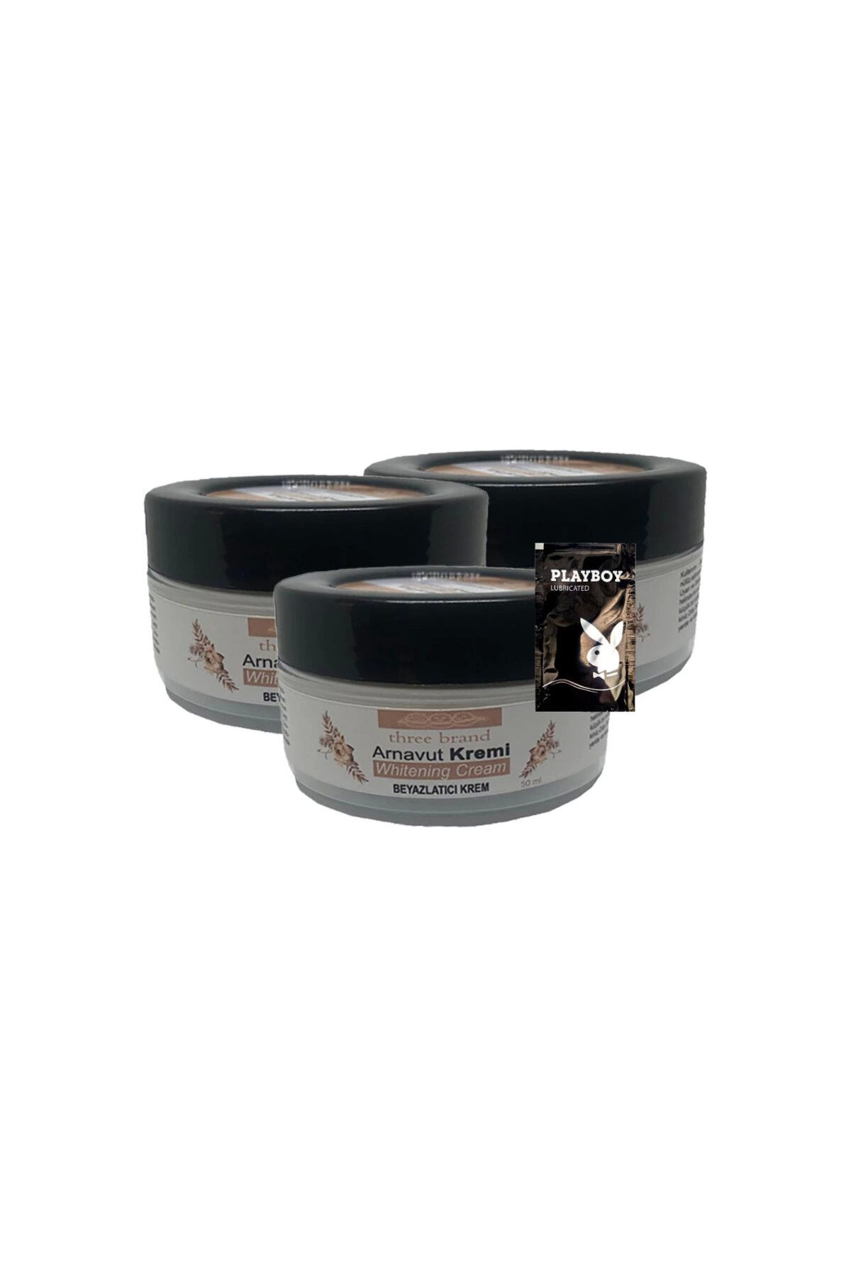 Süper Arnavut Kremi 3X50 ml Cilt Masaj Bakım Kremi 1 Adet Jel ile