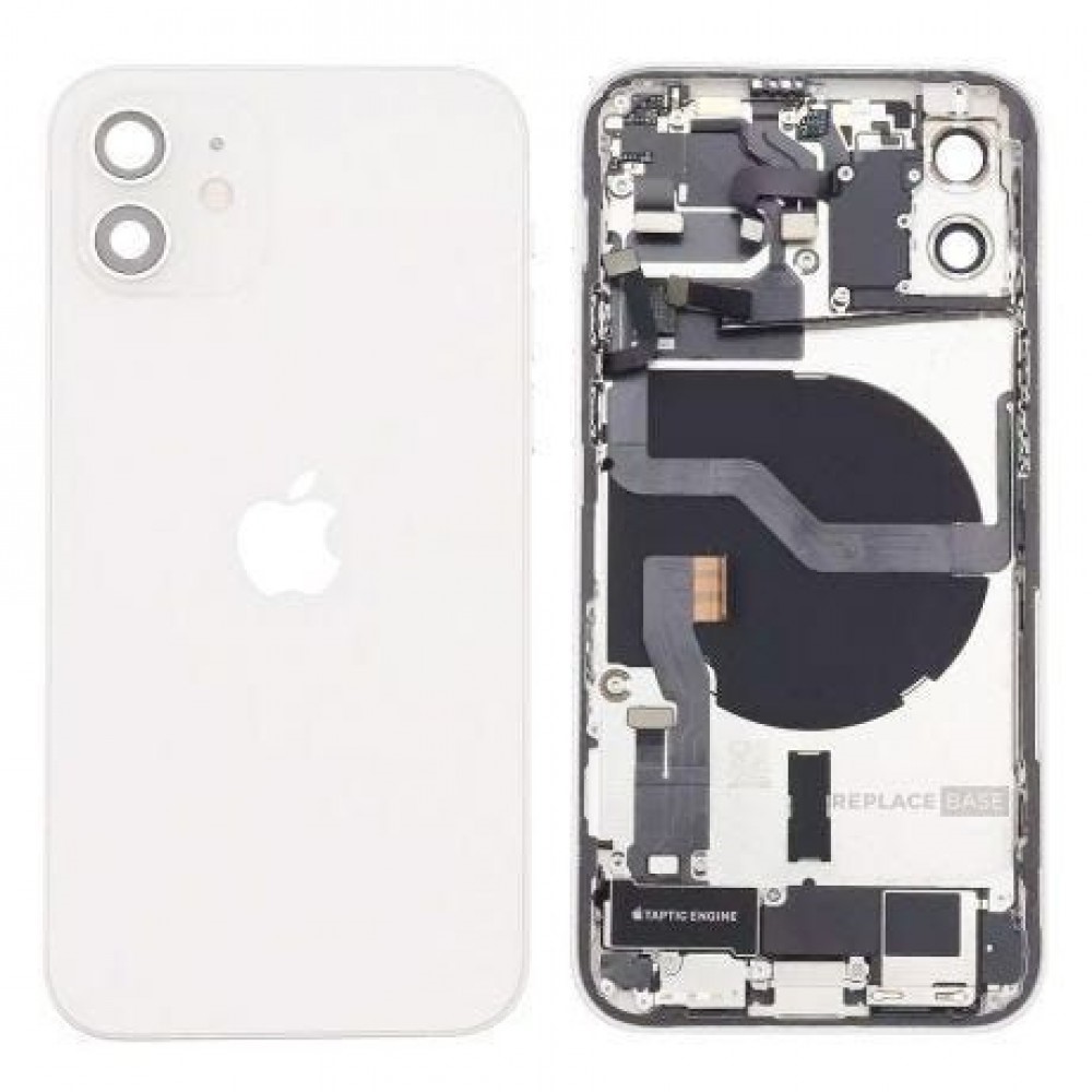 iPhone 12 Uyumlu FULL Dolu Kasa (Beyaz)