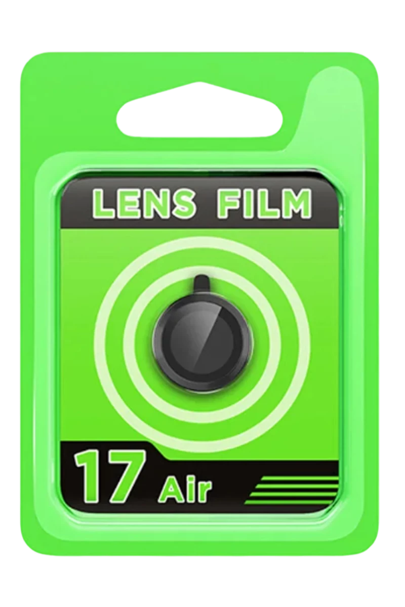 Apple iPhone 17 Air Uyumlu Raze Metal Kamera Lens - Siyah