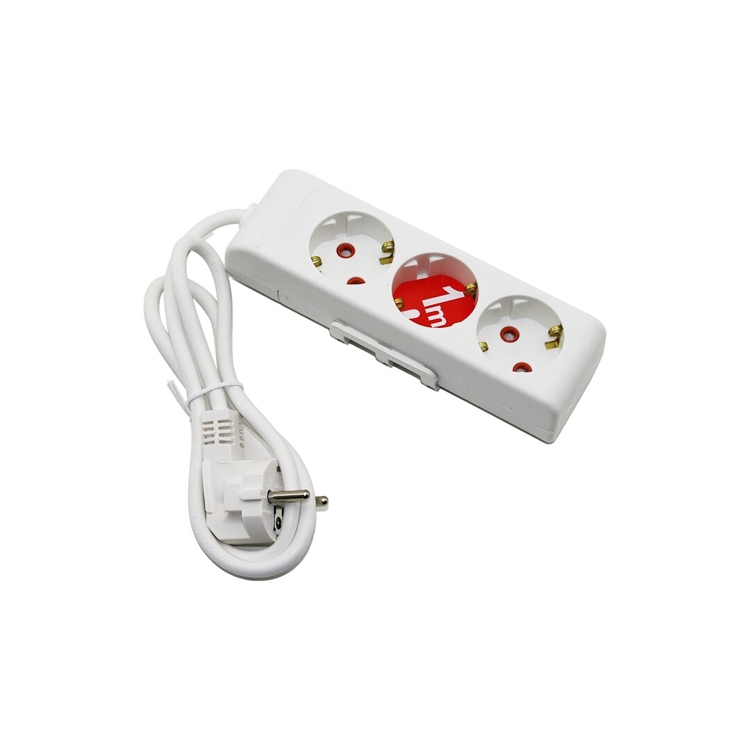 Rı-tech 3LÜ - 1MT Uzatma Kablo - Topraklı Grup Priz 001 175 310002 01 00