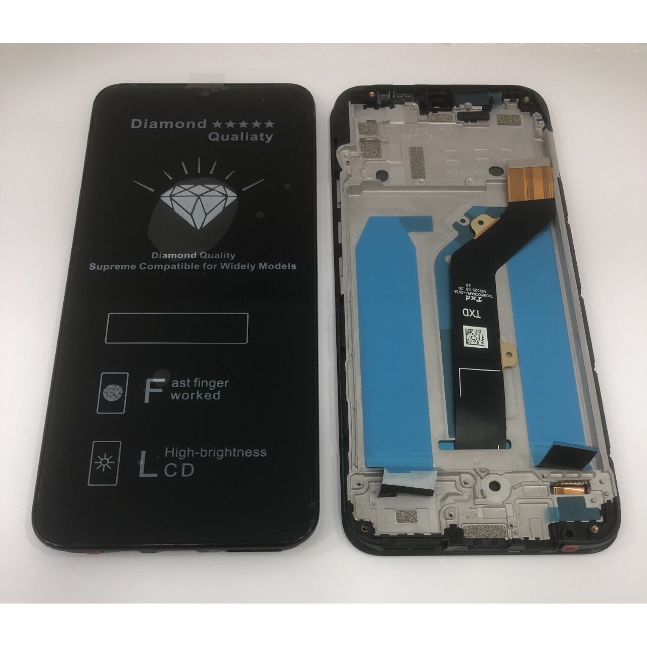 infinix Hot 10 Lite Uyumlu Dokunmatik Ekran Çıtalı (Siyah