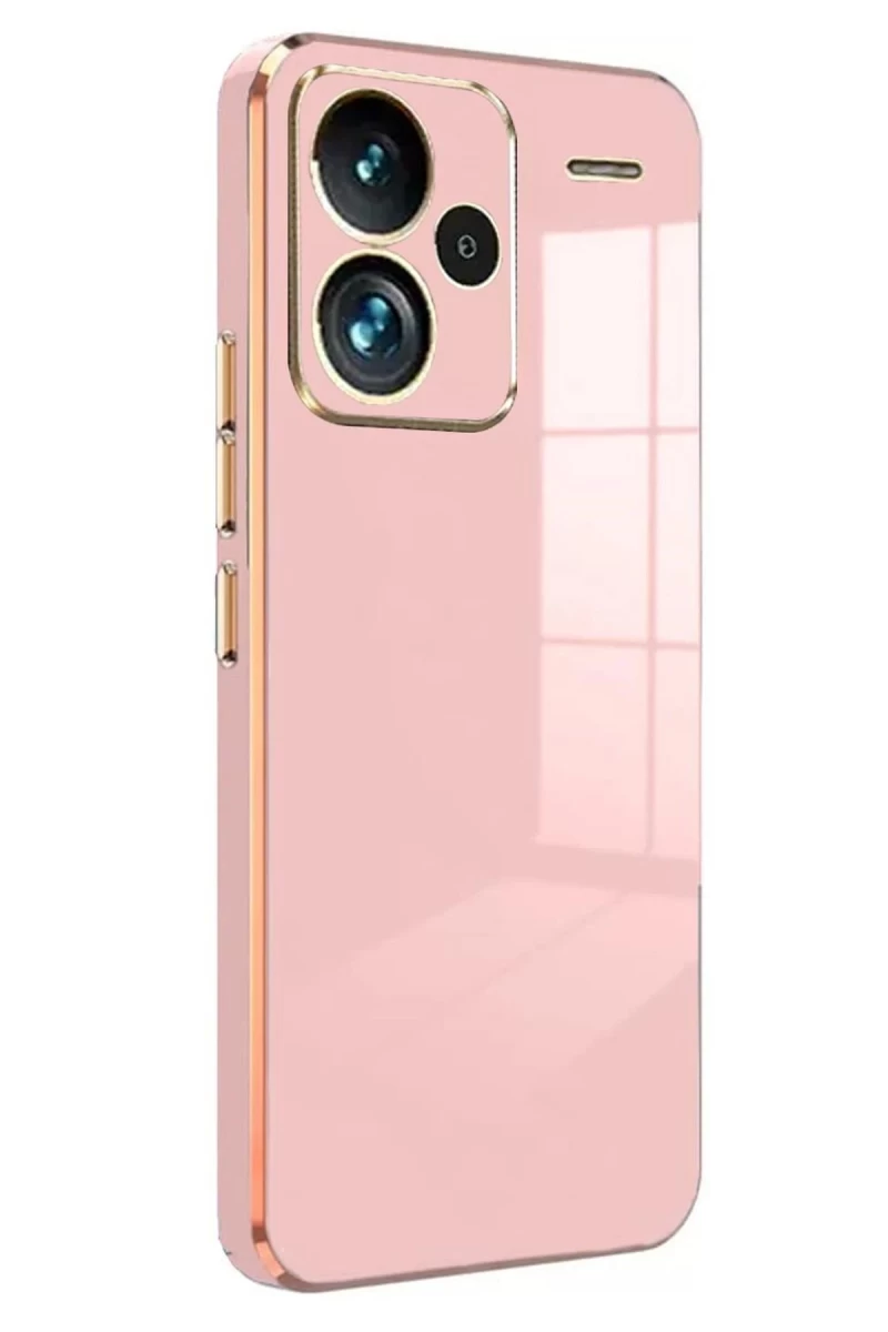 Xiaomi Redmi Note 13 Pro Plus Uyumlu Kılıf Volet Silikon - Pembe