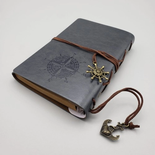 Şık Eskitme Deri Defter 150 Sayfa Günlük