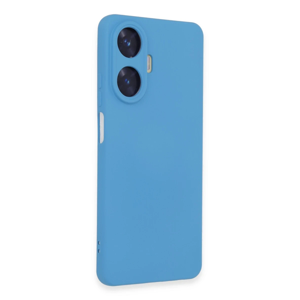 Realme C55 Kılıf Nano içi Kadife Silikon - Mavi
