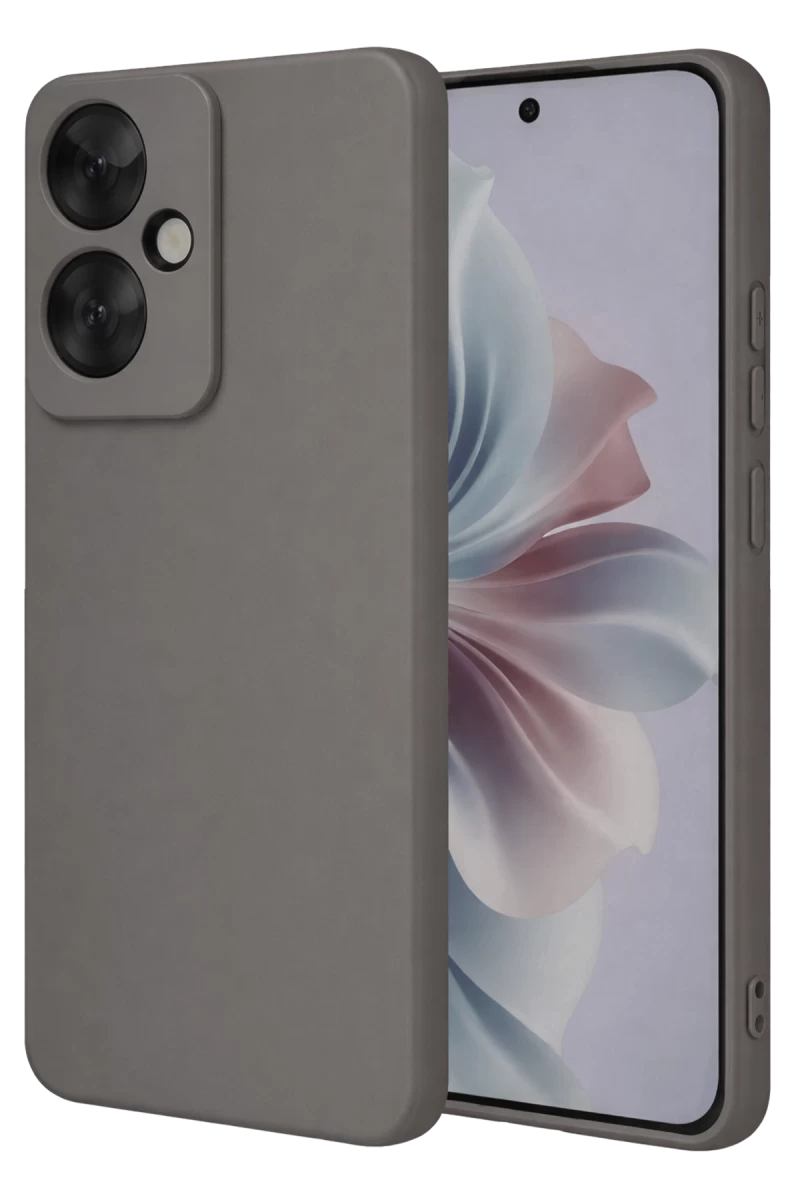 Oppo Reno 11F Uyumlu Kılıf First Silikon - Gri