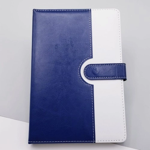Modern Mavi Beyaz Tarihsiz Ajanda Defter A5 Boyut