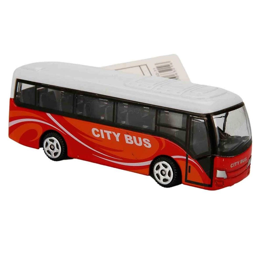 Mini Otobüs 1:64 Ölçek 9 cm 1 Adet Oyun Aracı