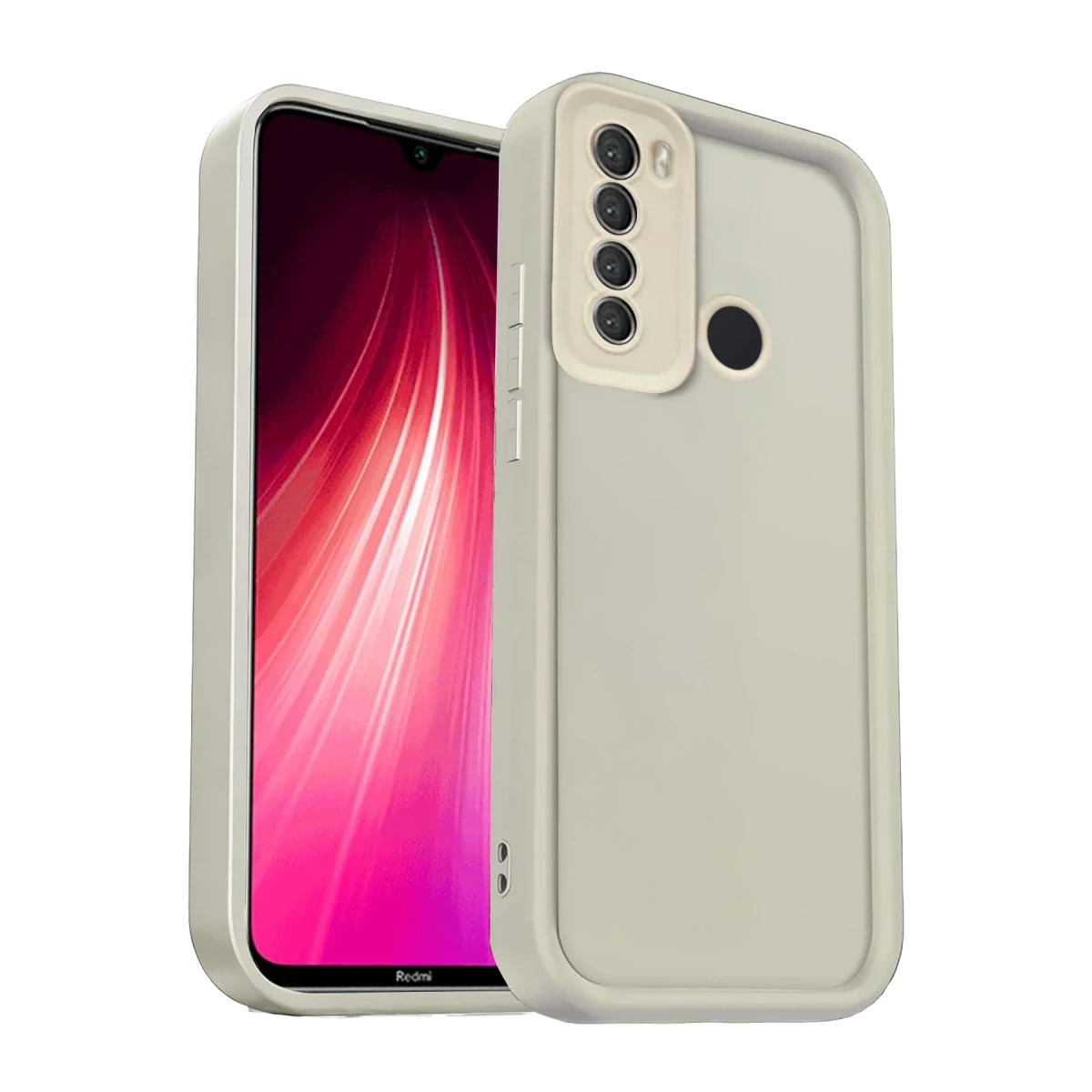 Xiaomi Redmi Note 8 Kılıf Viera Silikon - Krem