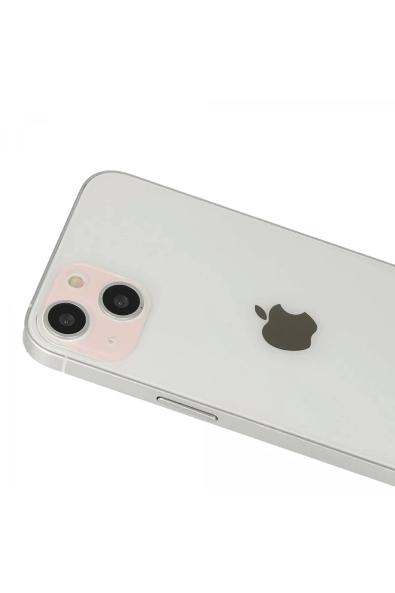 Apple iPhone 13 Uyumlu Rainbow Kamera Lens Koruma Cam - Rose Gold