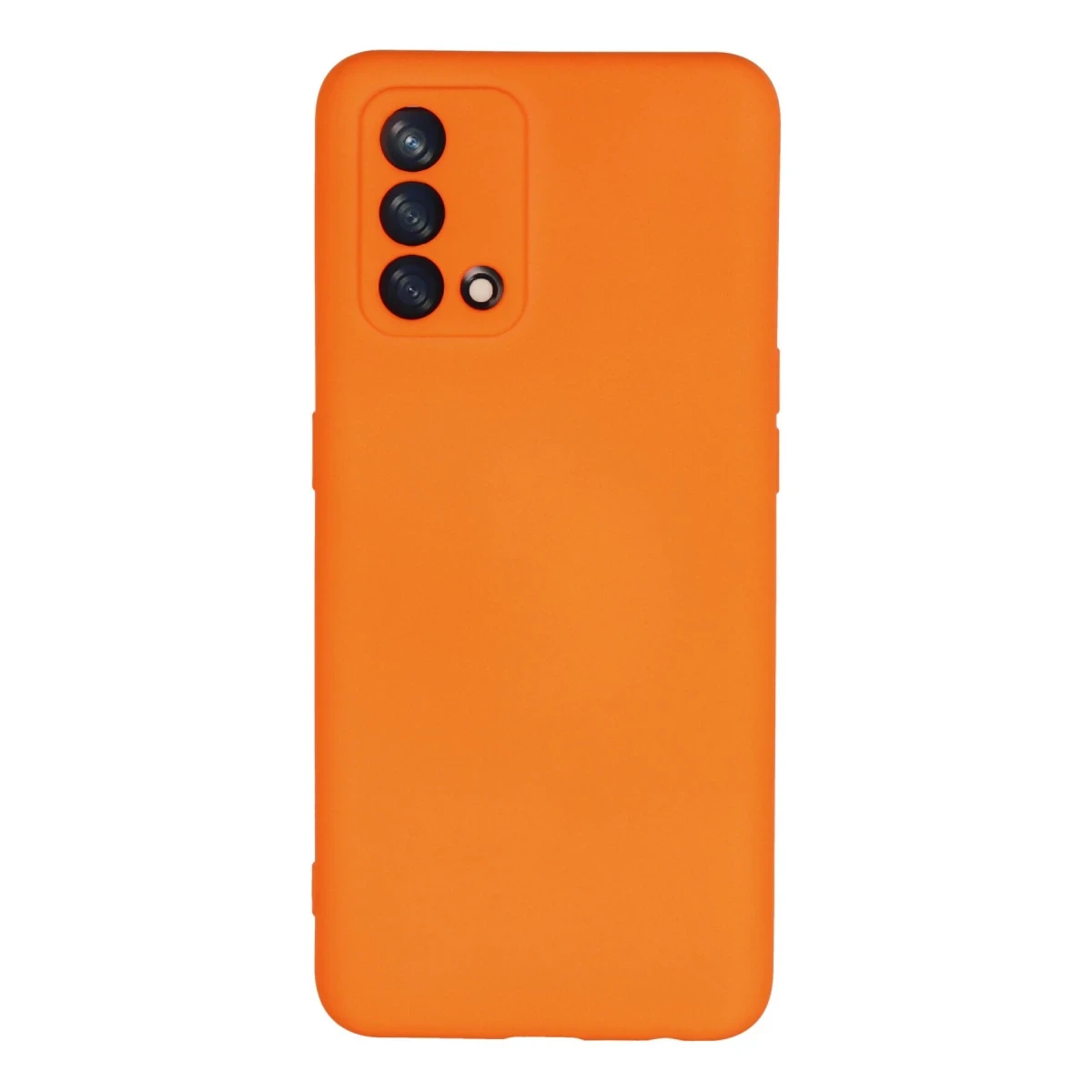 Oppo A74 4G Kılıf Nano içi Kadife Silikon - Turuncu