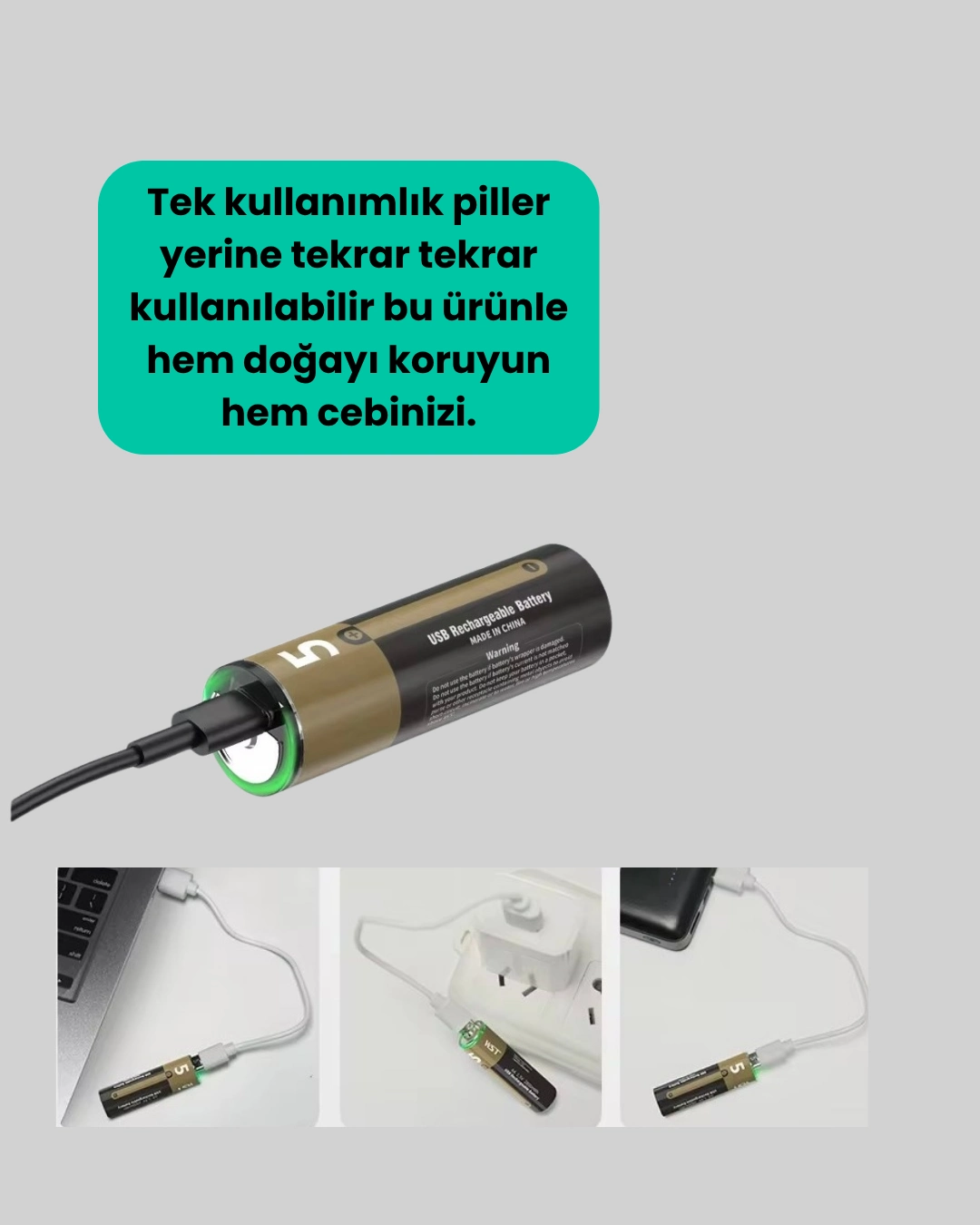 Sabit Güçlü AA Lityum Pil 1.5V 2'li Paket