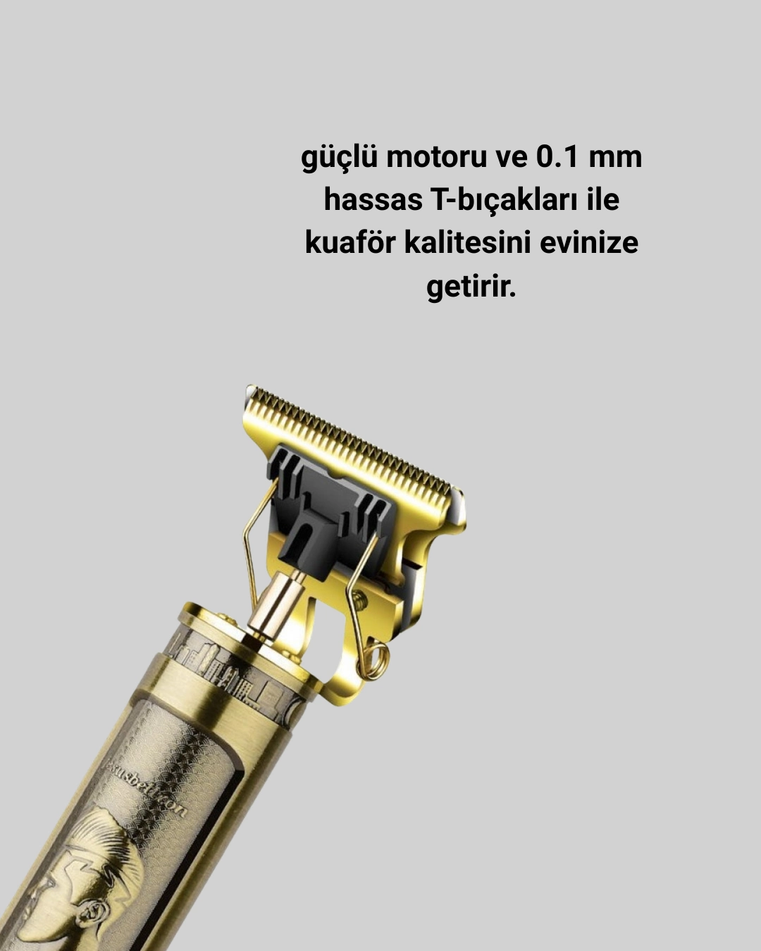 Hassas Kesim Tıraş Makinesi 0.1 mm Şarjlı Metal Gövde
