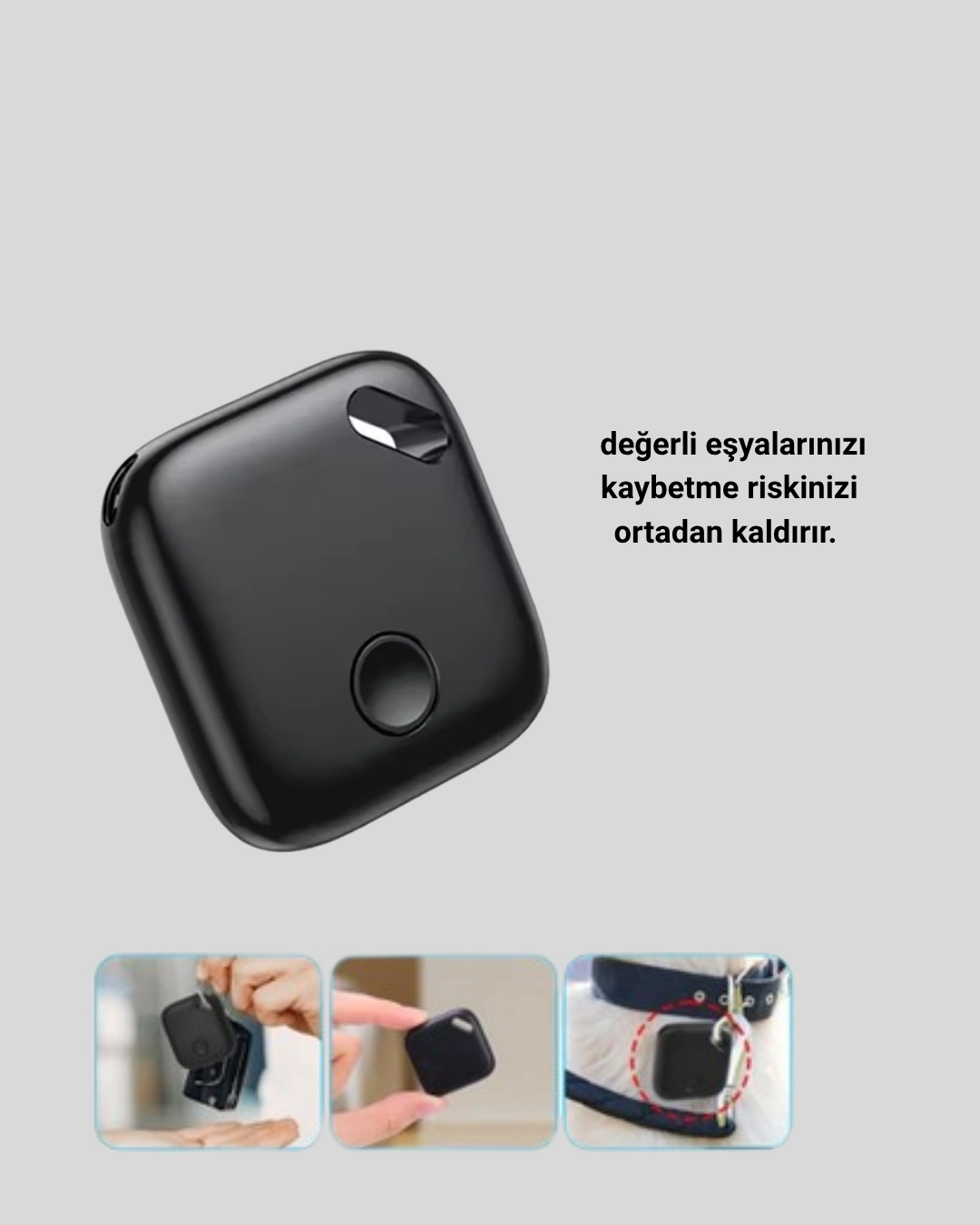 Kompakt Tasarımlı Bluetooth Takip Cihazı Uzun Pil Ömrü ile