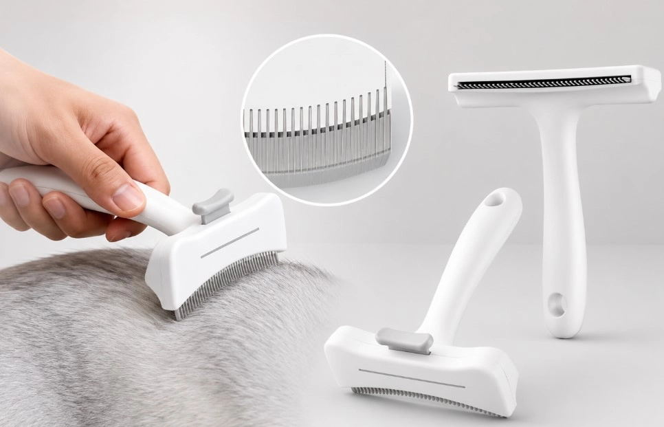 Ergonomik Tüy Toplama Tarağı 1 Adet Evcil Hayvan Bakımı