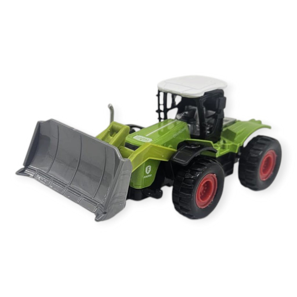 Farm Mini Oyuncak Traktör - 14 cm Geniş Kepçeli Dozer Çiftlik Aracı
