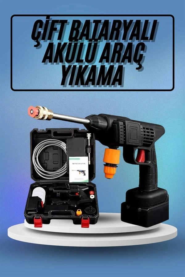 Yüksek Basınçlı Akülü Yıkama Makinesi 21V 1500mAh