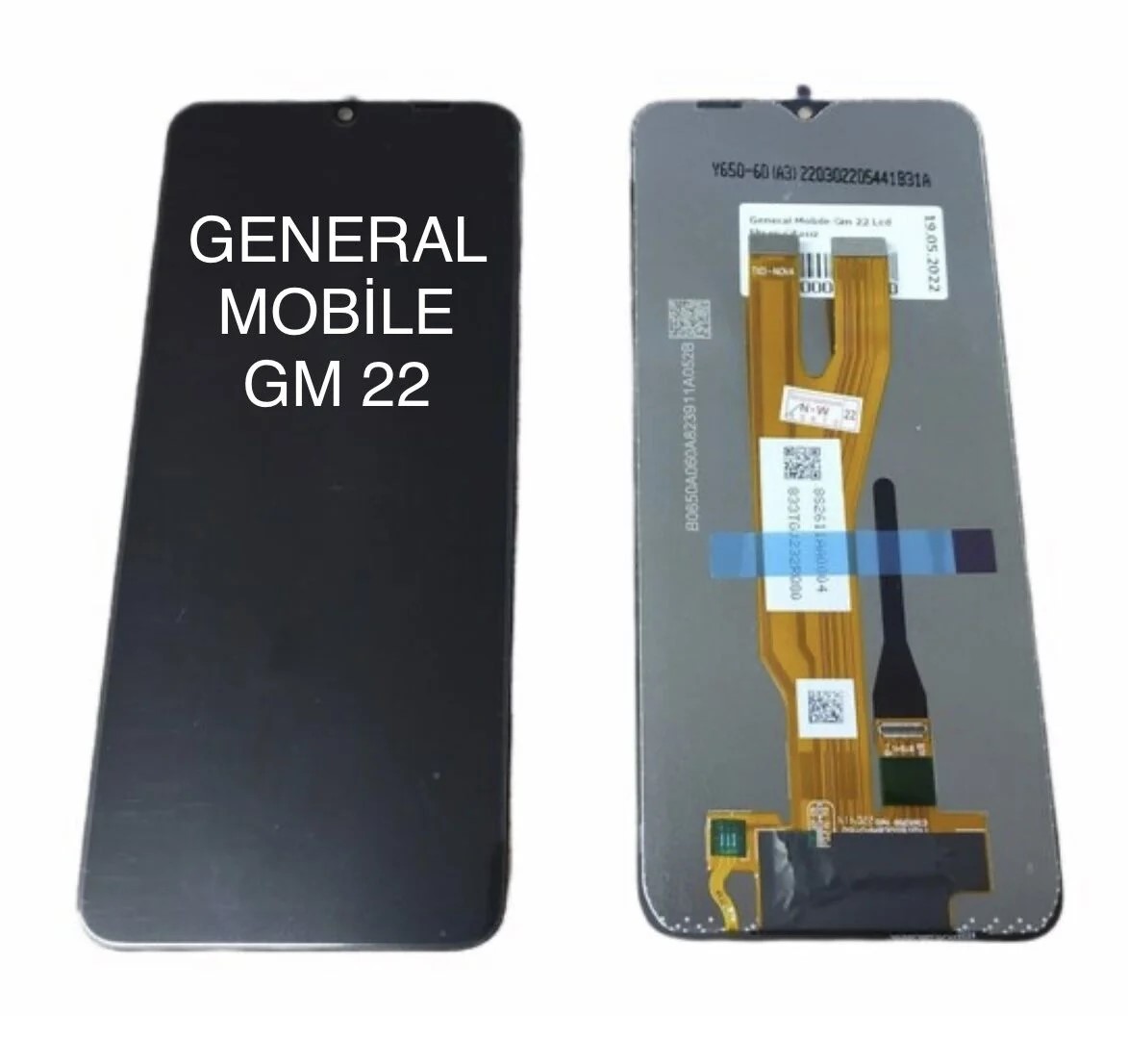 General mobile GM 22 Dokunmatik ekran (Siyah)