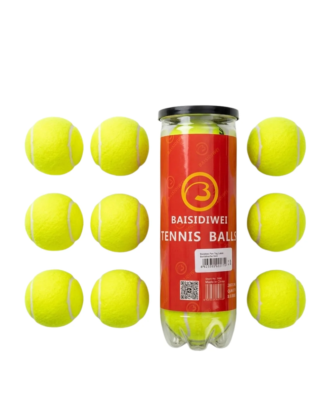 Tenis Topu 9’lu Set Antrenman ve Maç İçin Dayanıklı Toplar