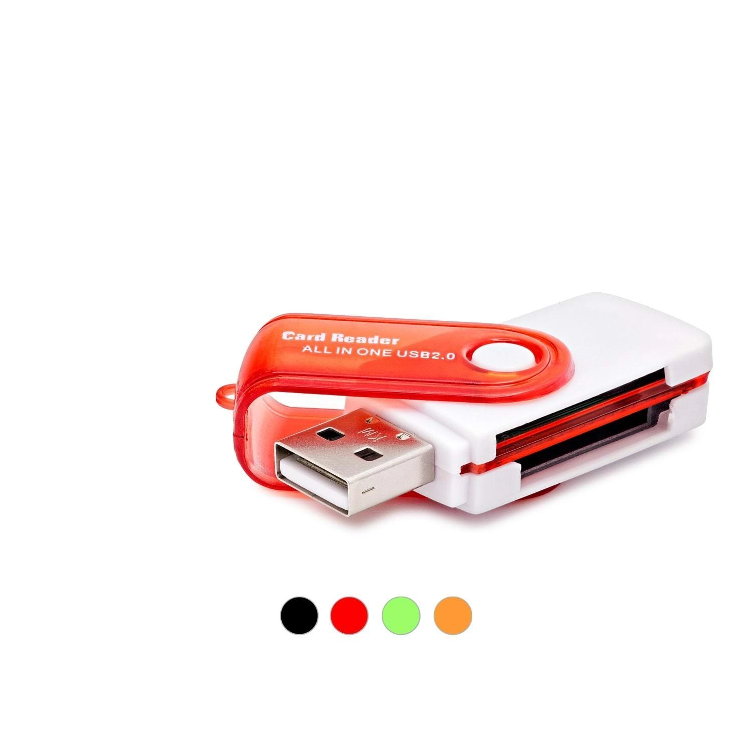 Çok Renkli USB Kart Okuyucu 4'lü Set