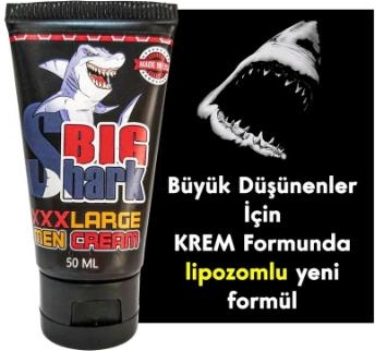 Asimox Bigshark Large Men Cream 50ML-PENIIS Büüyütüücü Cream Lipozomlu Formül