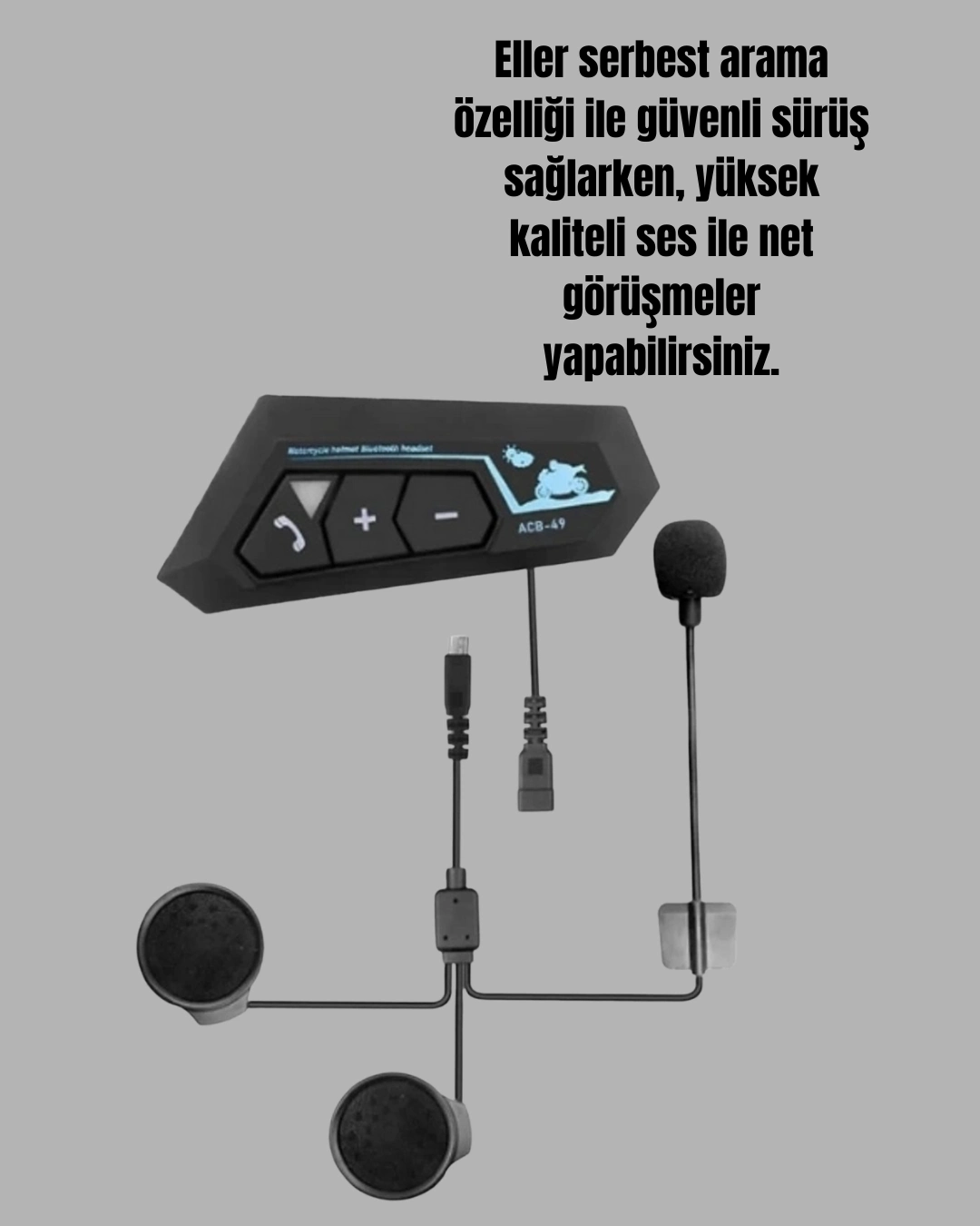 Yeni Nesil Bluetooth Kulaklık Motosiklet Kask Uyumlu 5.0