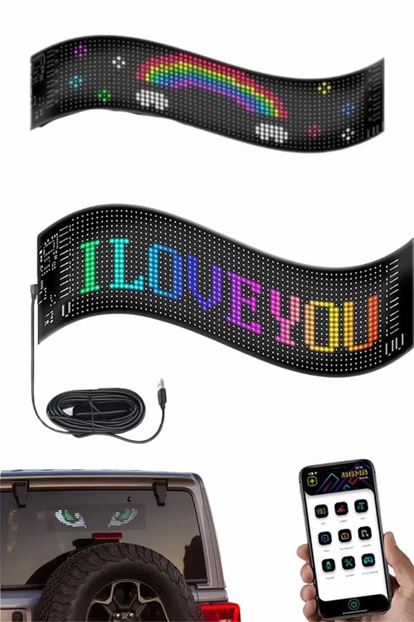 Digital Araba Yazısı Ekran Matrix En Büyük Boy Matrix LED Panel 19*96 pıxel
