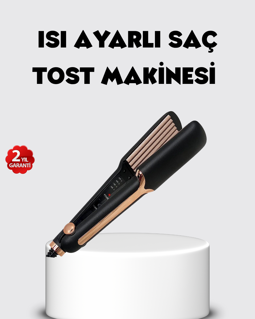 Tost Model Saç Şekillendirici DEMPOWER DP-134 360° Döner Kablolu