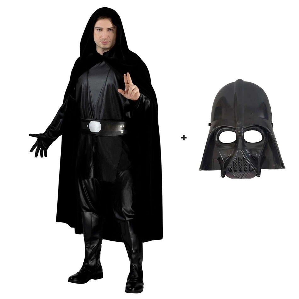 Jedi Tarzı Star Wars Pelerin ve Maske Seti Yetişkinler İçin