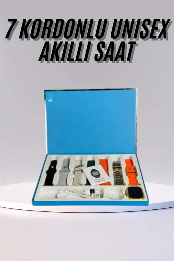 Yeni Nesil Unisex Akıllı Saat Çoklu Kordon Seçeneği