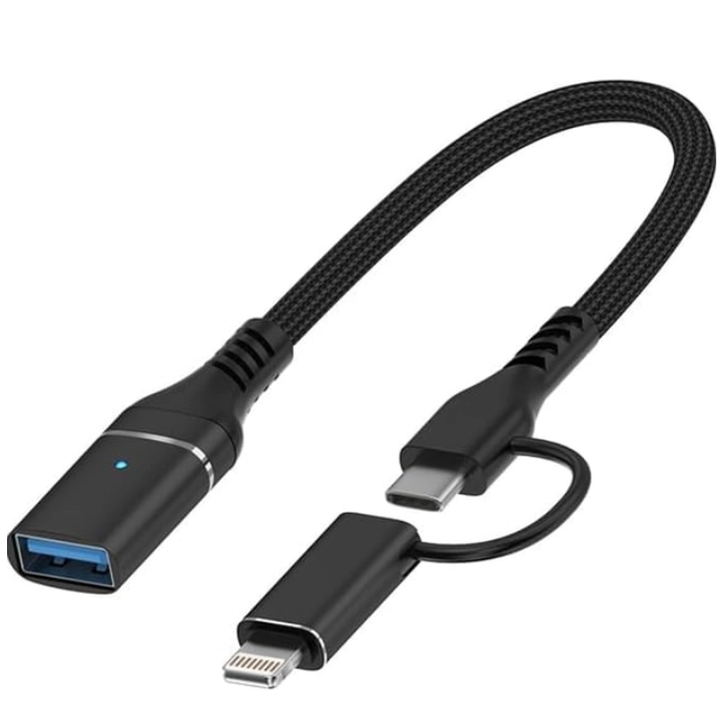 Kompakt 2 İn 1 OTG Çevirici USB 3.0 Android Cihazlar İçin