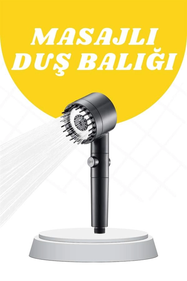 Masaj Etkili Su Basınçlı Duş Başlığı 1 Adet
