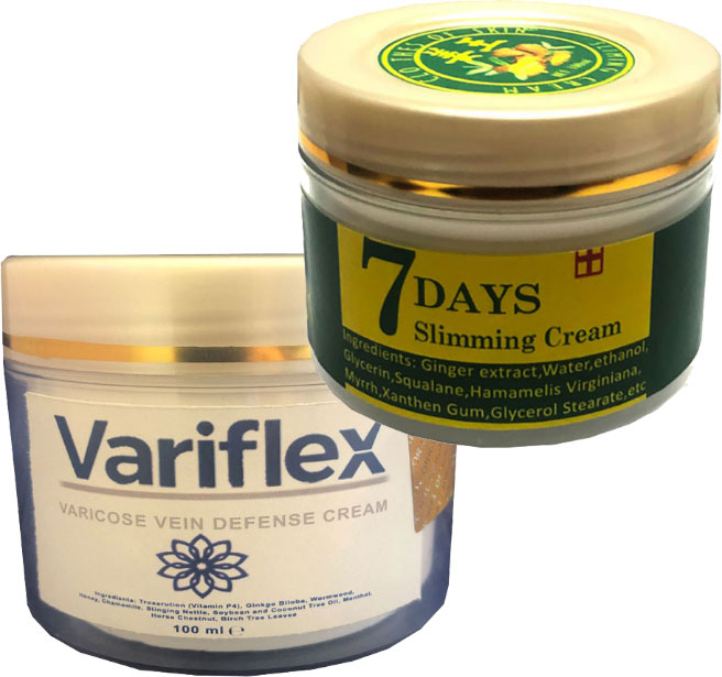 Variflex 100 ml Bacak Krem + 7days Slimingcream Yaz Hazırlığı  Krem