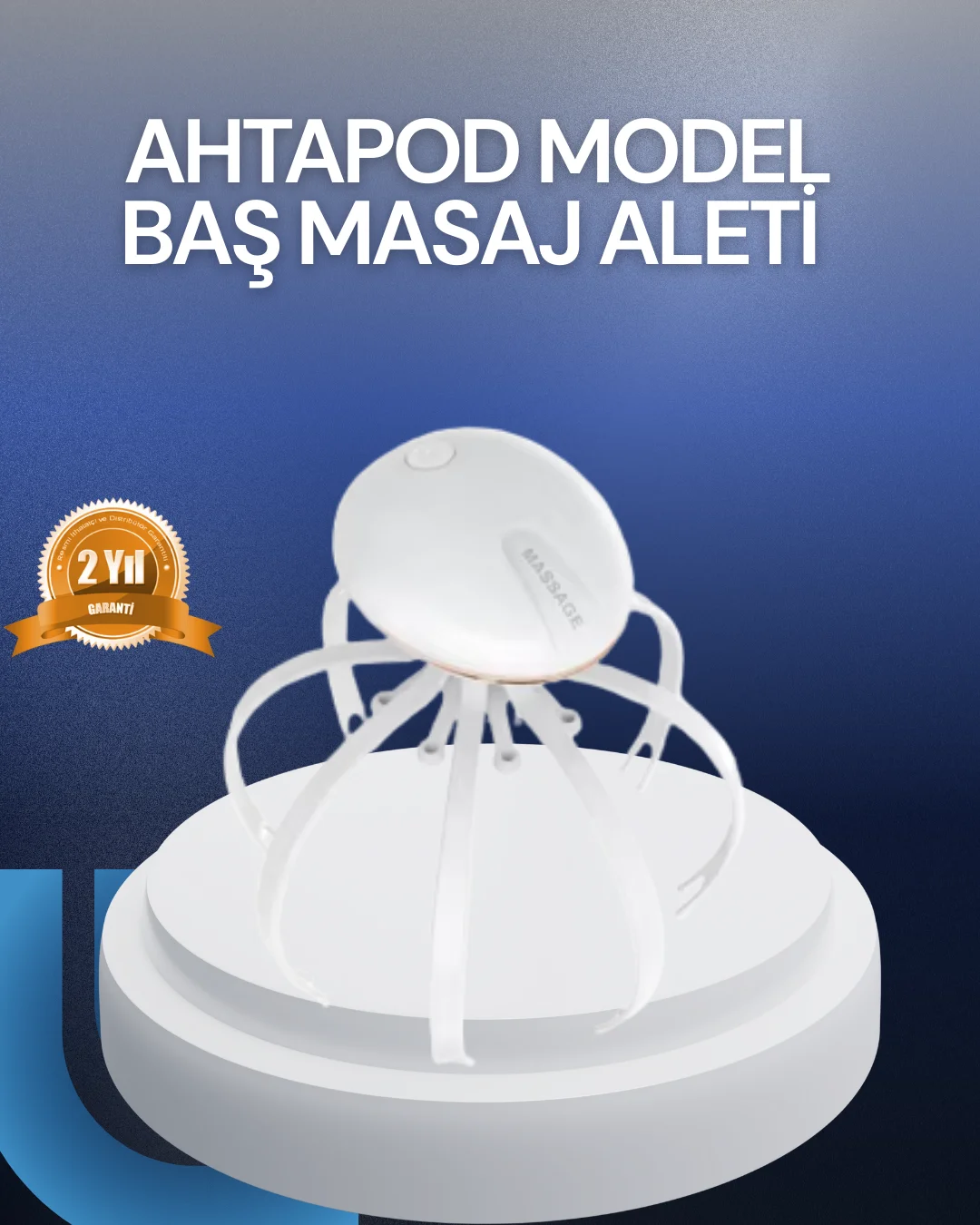 3 Kademeli Elektrikli Kafa Masaj Aleti Stres Giderici Ev Tipi Masaj