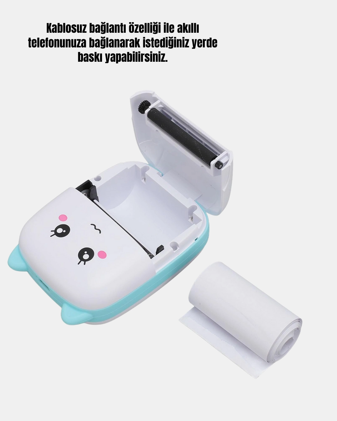Pratik Kablosuz Mini Cep Yazıcısı 1200mAh Bataryalı
