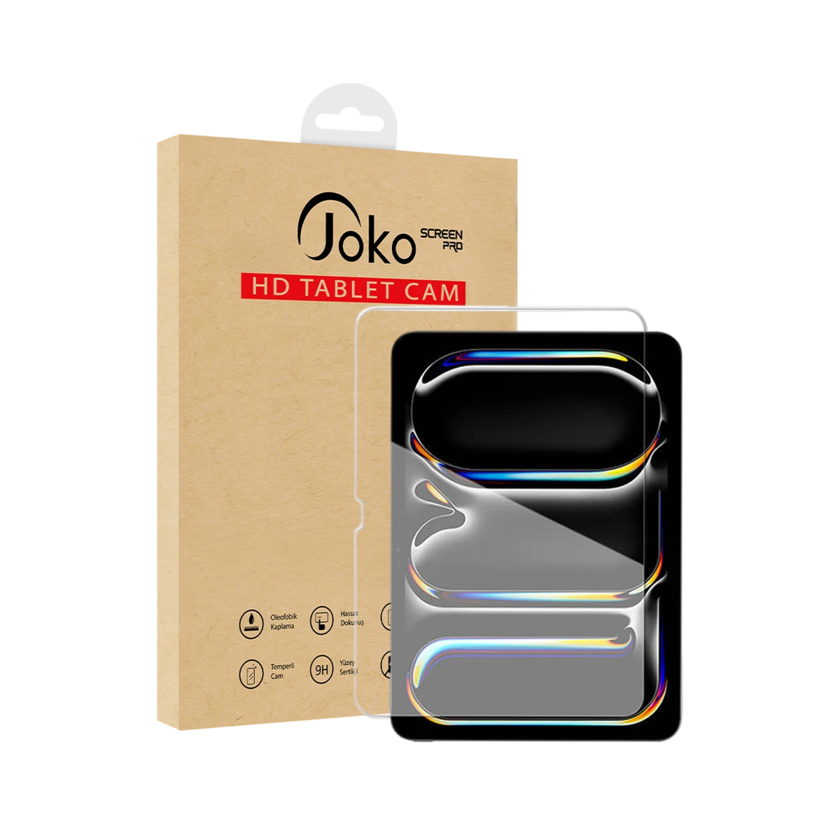 Joko Apple iPad 2025 10.9 10.Nesil (A16) 2in1 HD Tablet Cam Ekran Koruyucu - Şeffaf