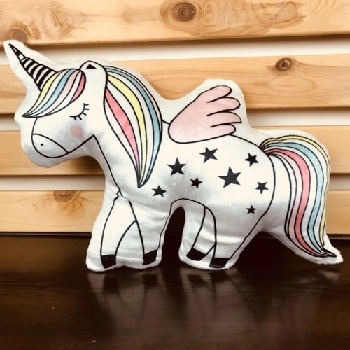Şık Unicorn Tasarım Yastık 30 cm Dekoratif Peluş