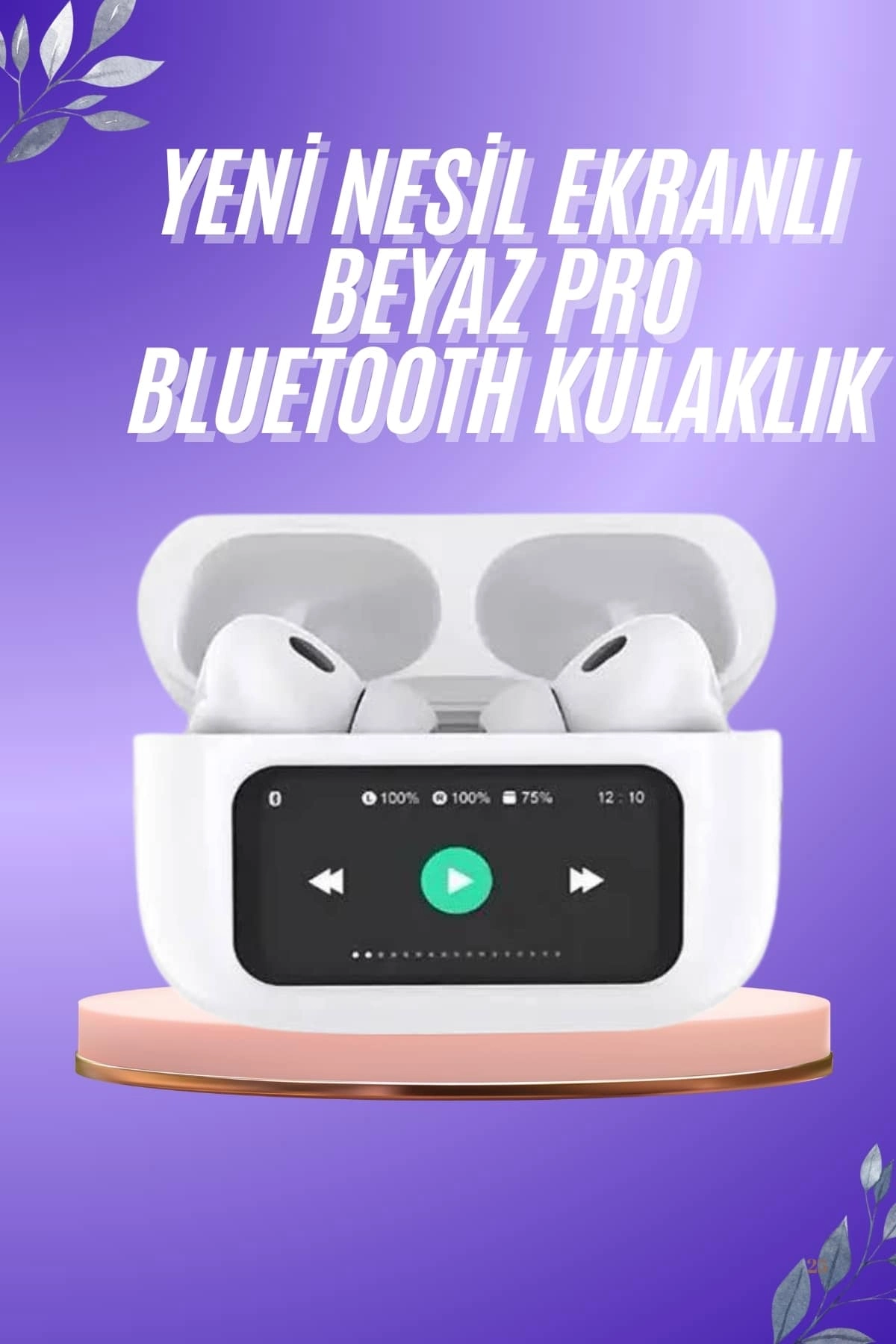 Yeni Nesil Pro Bluetooth Kulaklık 1 Adet Dokunmatik Ekran