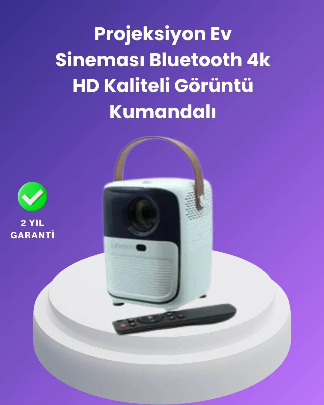 Çoklu Giriş Destekli Projektör – HDMI, USB ve Kulaklık Bağlantı Seçenekleriyle Geniş Uyumluluk