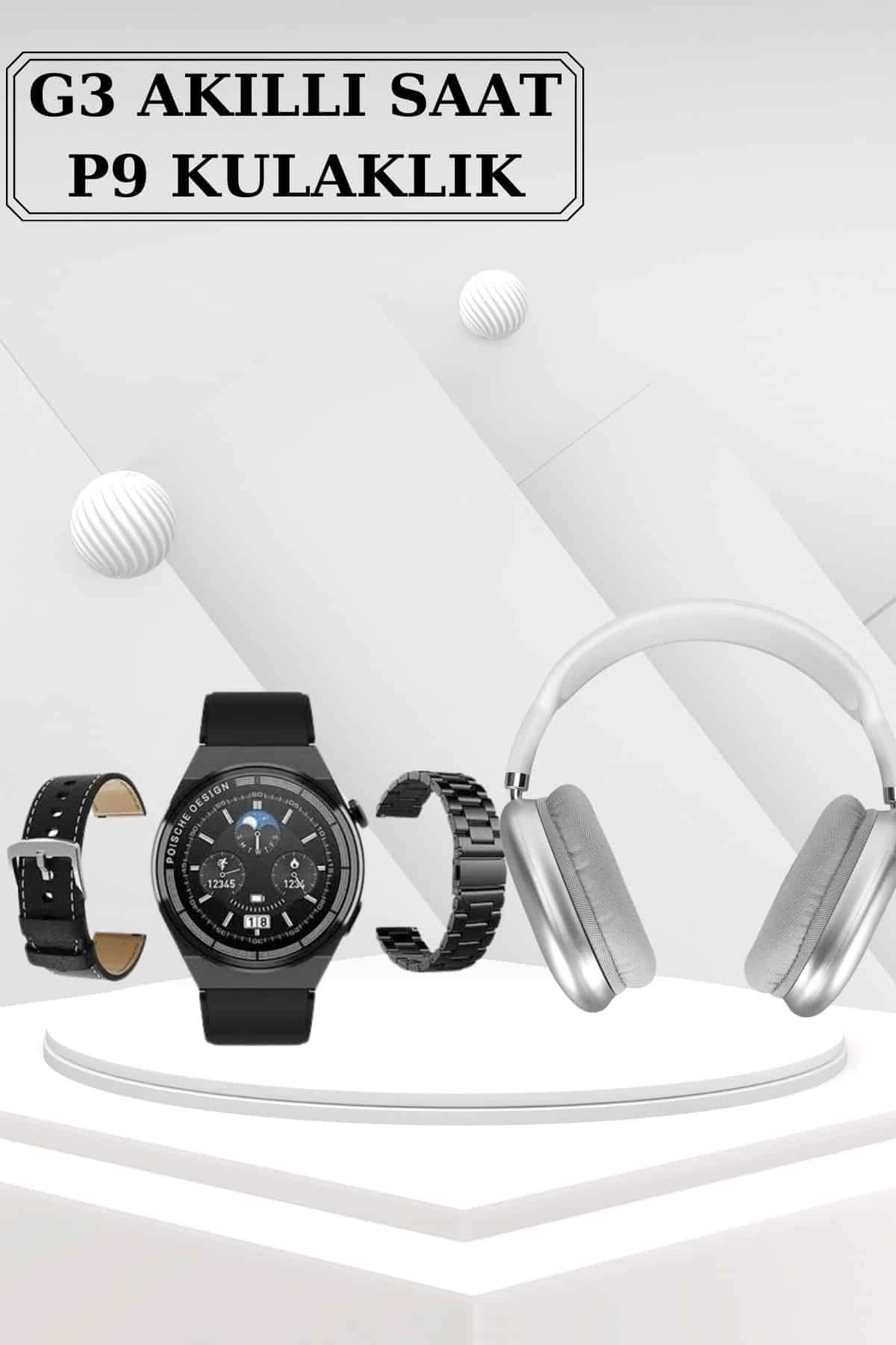 Akıllı Saat ve Bluetooth Kulaklık Seti Nabız Ölçer