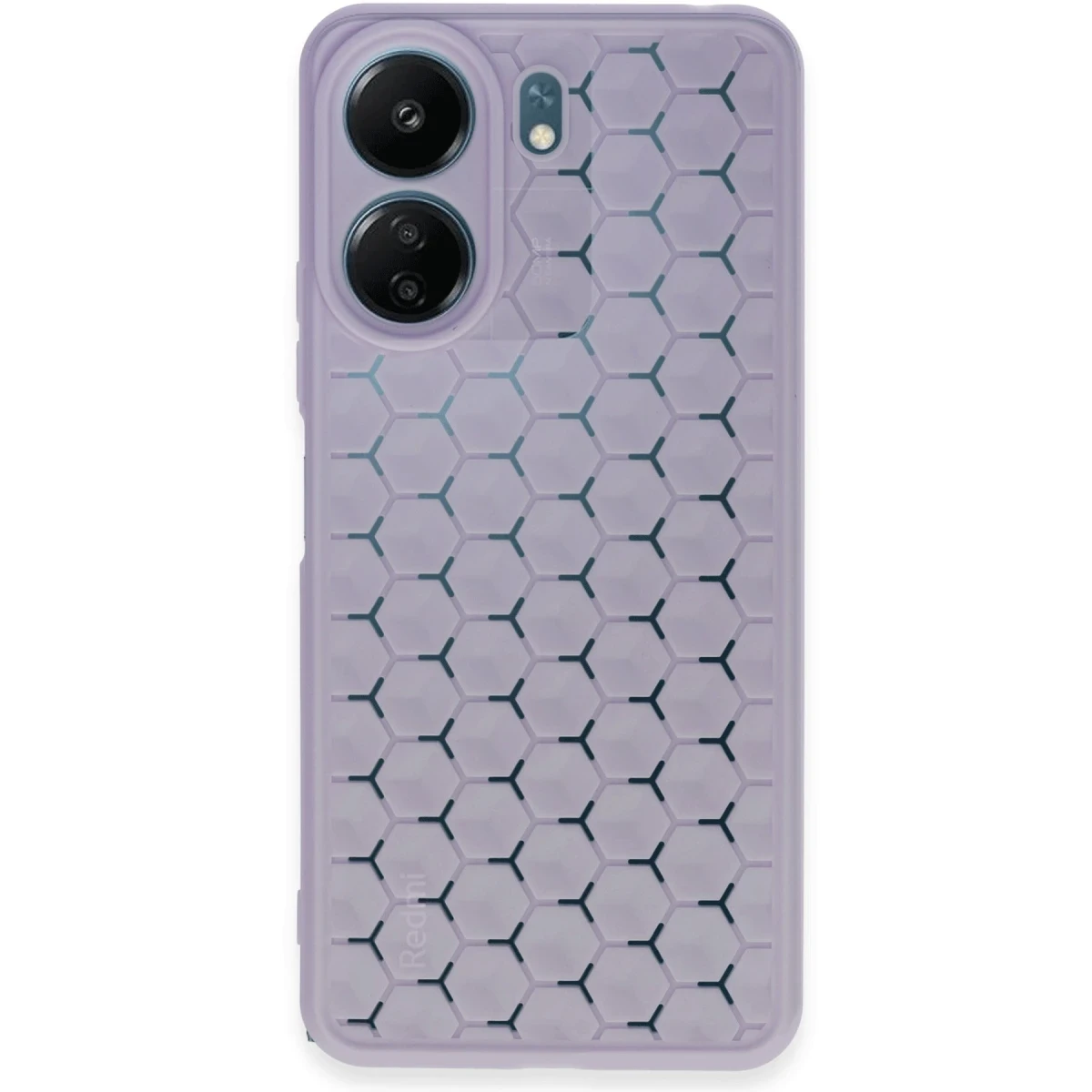 Xiaomi Redmi 13C Kılıf Petek Silikon Kapak - Lila
