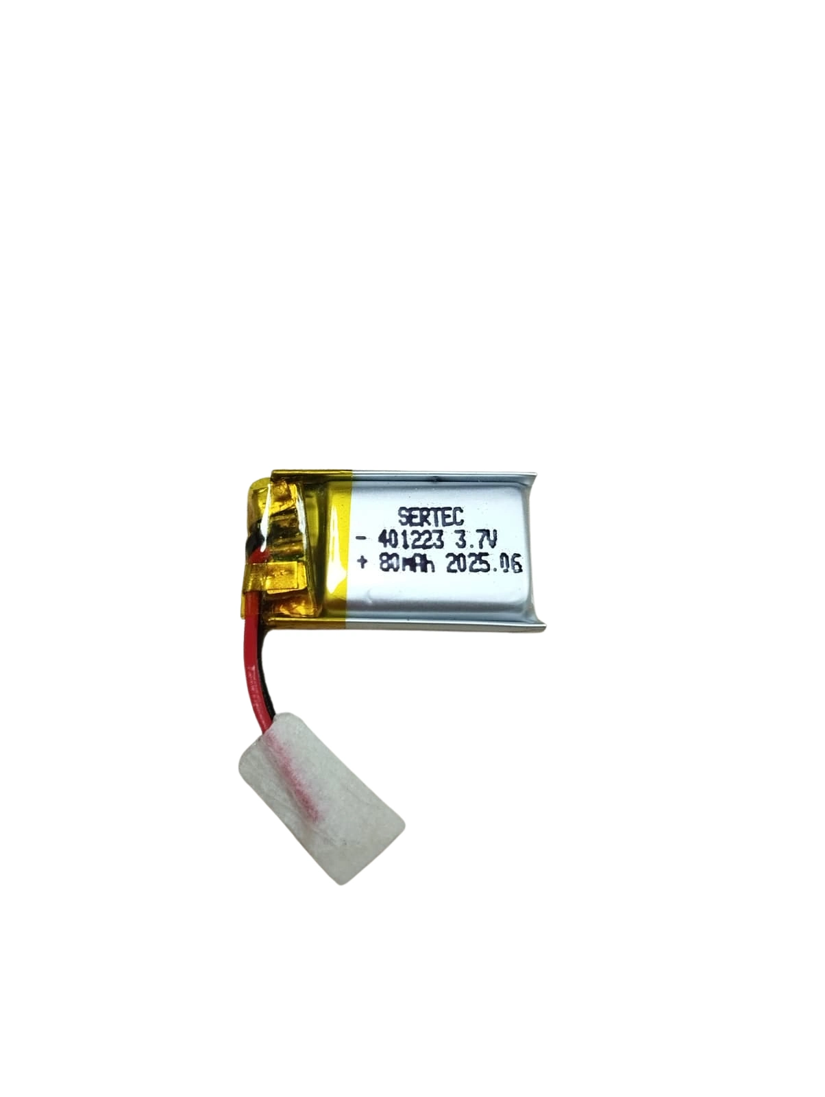 Devreli Li-Polymer Pil 3.7V 80 mAh 1.5A Kapasite