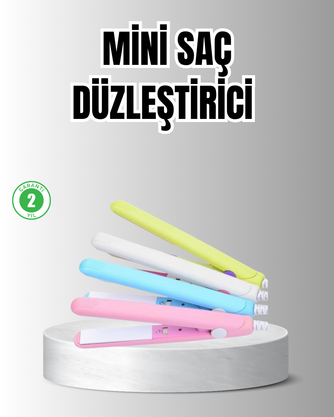 Taşınabilir Seramik Kaplama Mini Saç Düzleştirici – Seyahat ve Günlük Kullanım İçin İdeal