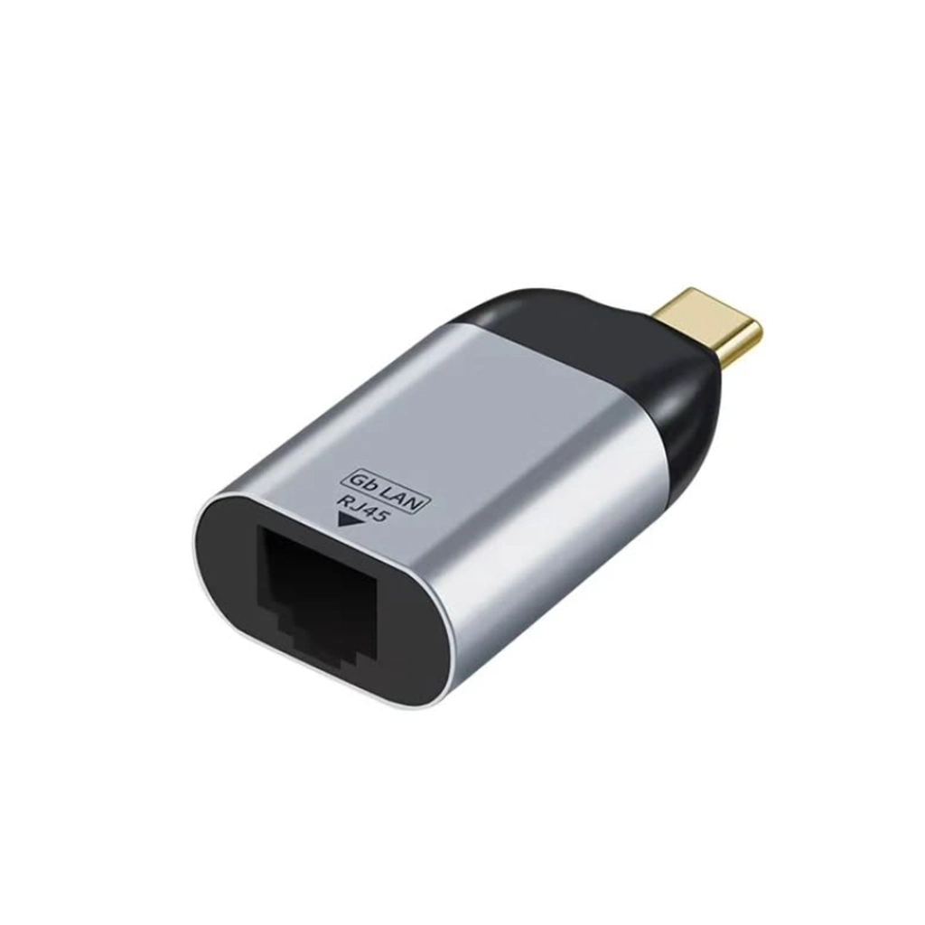 Kompakt Type-C Rj45 Gigabit Çevirici Ethernet Dönüştürücü