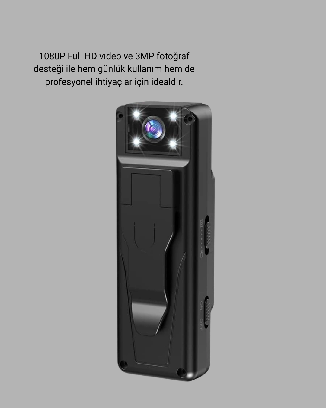 Kompakt Mini Güvenlik Kamerası 1080P 180° Lens USB Şarjlı