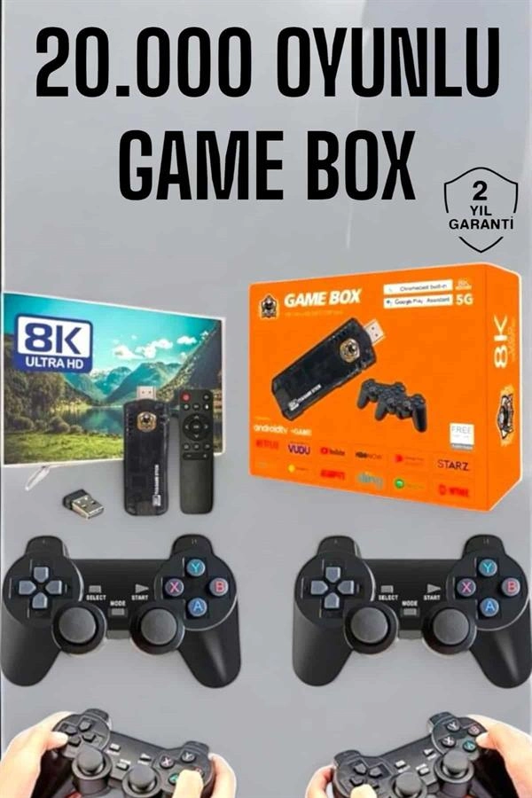 Premium 8K Oyun Konsolu 64 GB TV Uyumlu