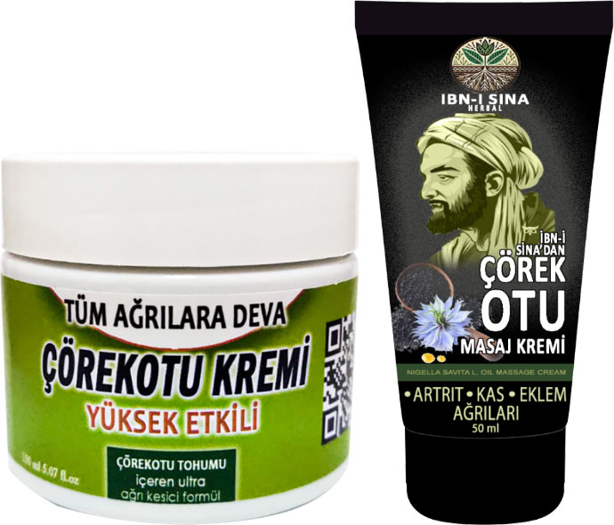 Çörek Otu Kremi Orta Boy 100 ml Krem + Ibn-I Sina Çörek Otu Kremi 50 ml / Vücut Fitıkagrilarina