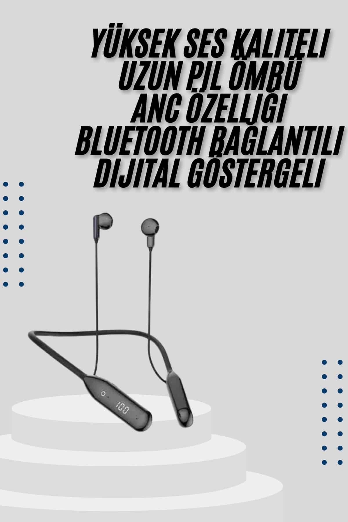 Boyun Bantlı Kablolu Kulak İçi Kulaklık 100 Saat ANC Özellikli